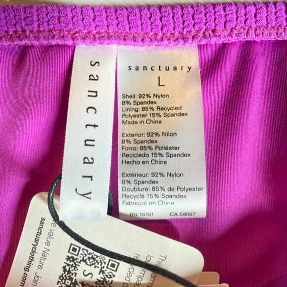 NWT SANCTUARY Swim Bikini Bottoms in Amethyst, Size Large - Picture 5 of 11